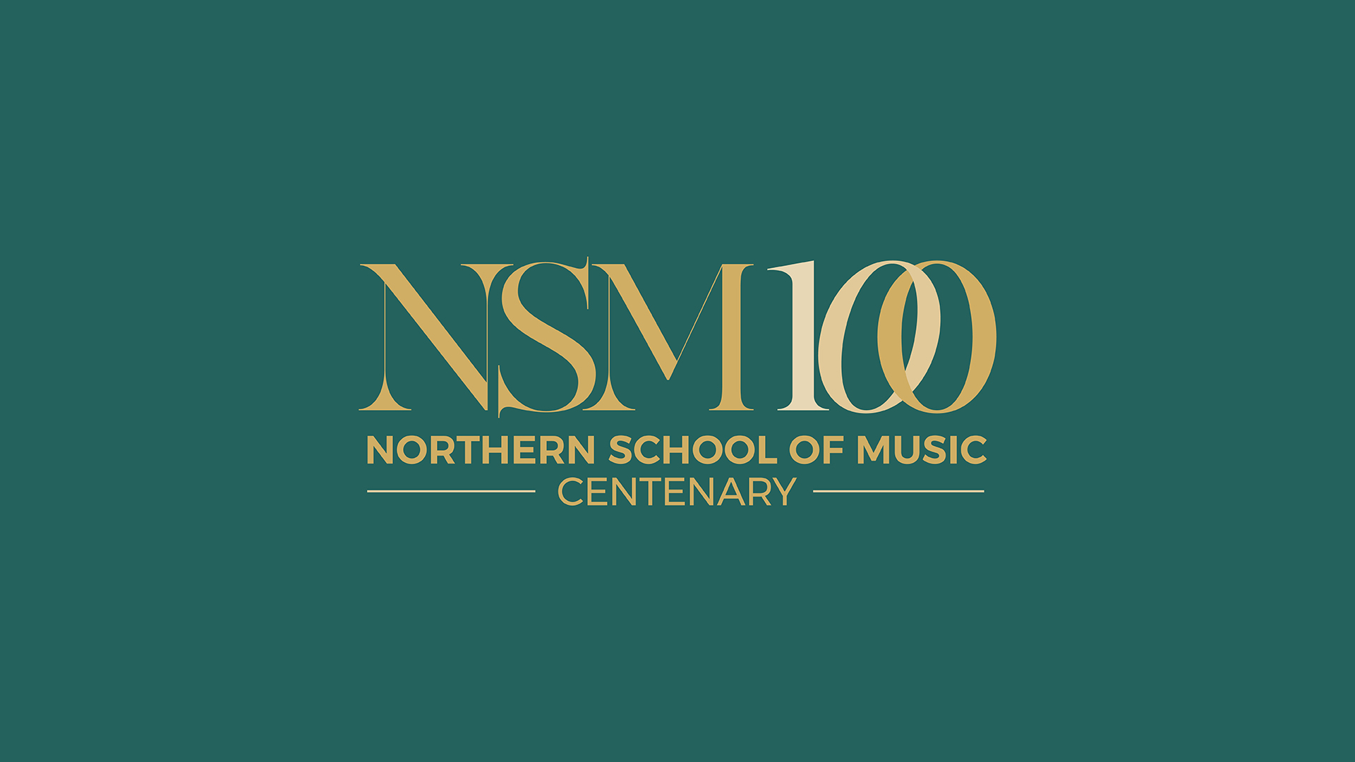 Northern School of Music Centenary logo.