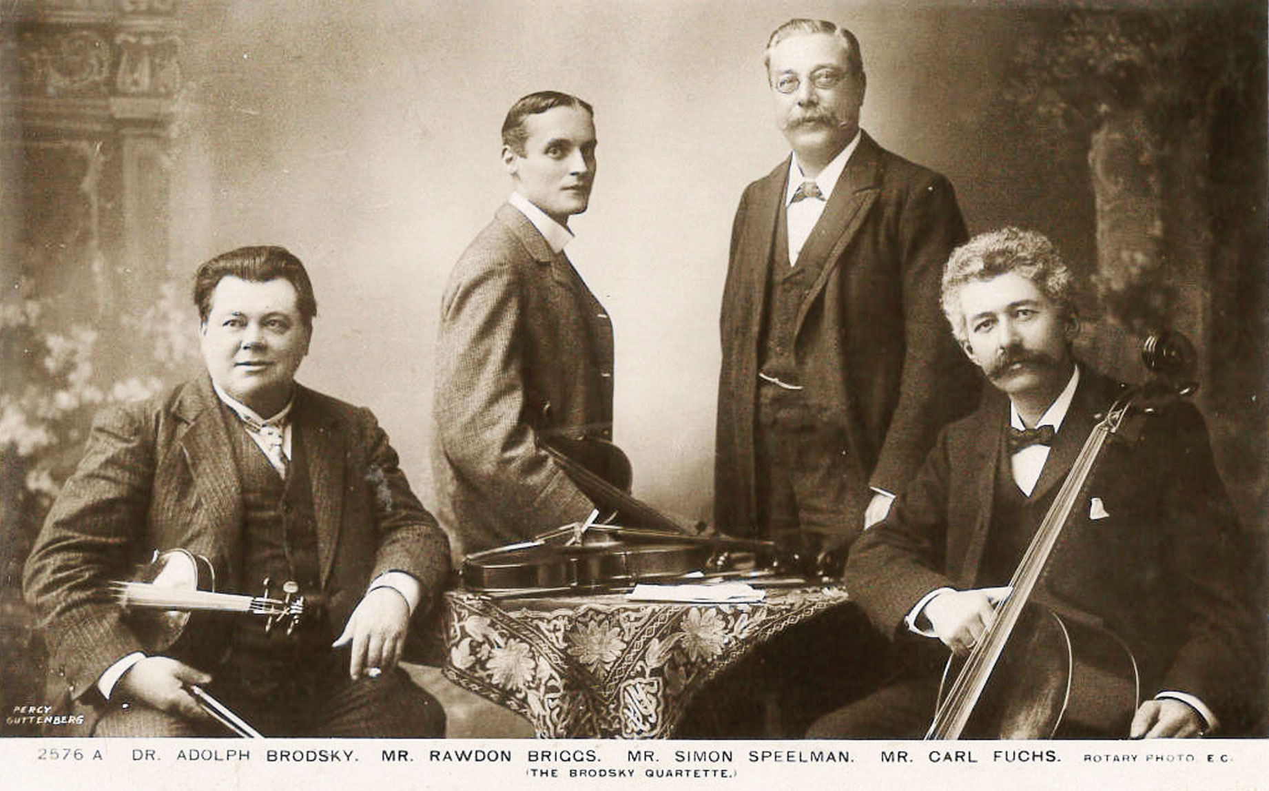 The Brodsky Quartet. Adoph Brodsky, Rawdon Briggs, Simon Speelman and Carl Fuchs.