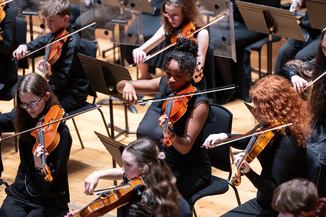 Orchestral musicians at Chetham's School of Music