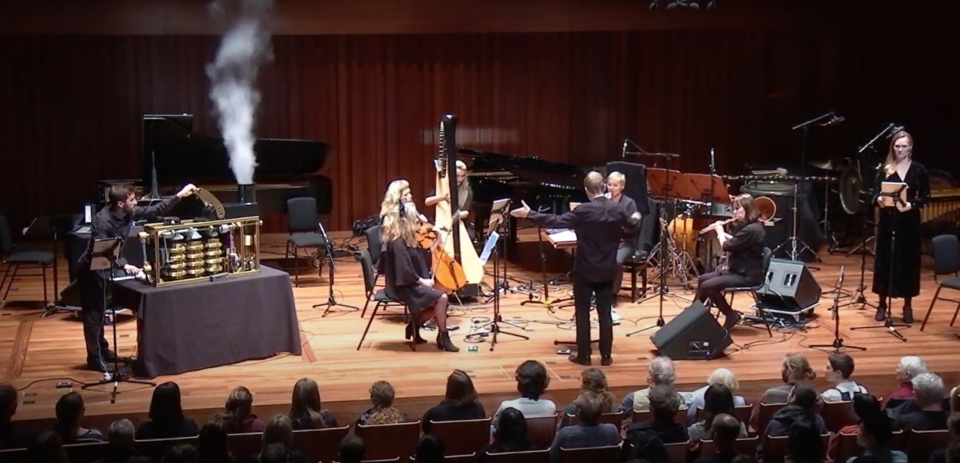 The Lovelace Engine in action at the concert