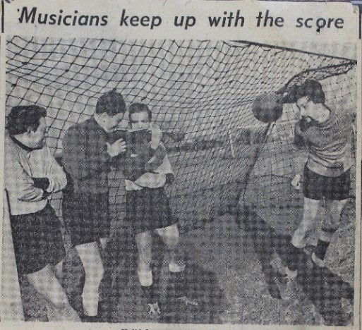 Archive picture of Halle and Northern School of Music football match