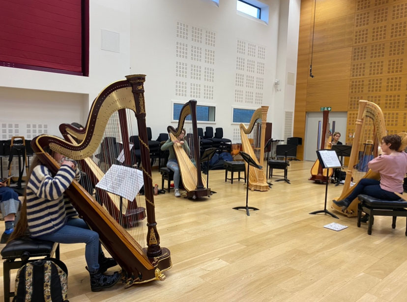 RNCM harpists masterclass