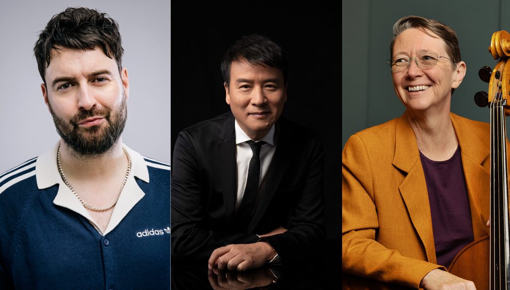 Head shots of Liam-Fray, Xiaogang-Ye and Anna Reid