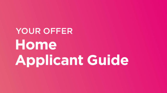 Image with Home Applicant Guide written it