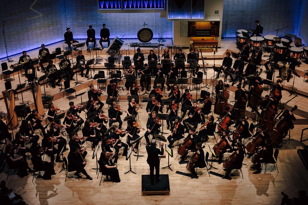 Symphony orchestra concert with RNCM and Paris Conservatoire students and conductor Markus Stenz