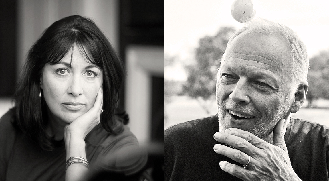 Polly Samson and David Gilmour b&w