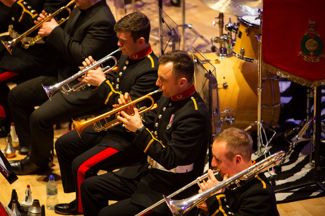 Royal Marines Band Service at the RNCM brass section.