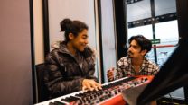 Picture of RNCM Young Artist playing the keyboard.