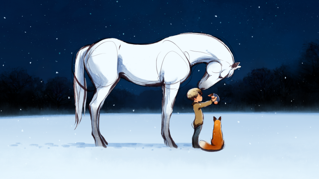 Film still from The Boy , the Mole, the Fox and the Horse