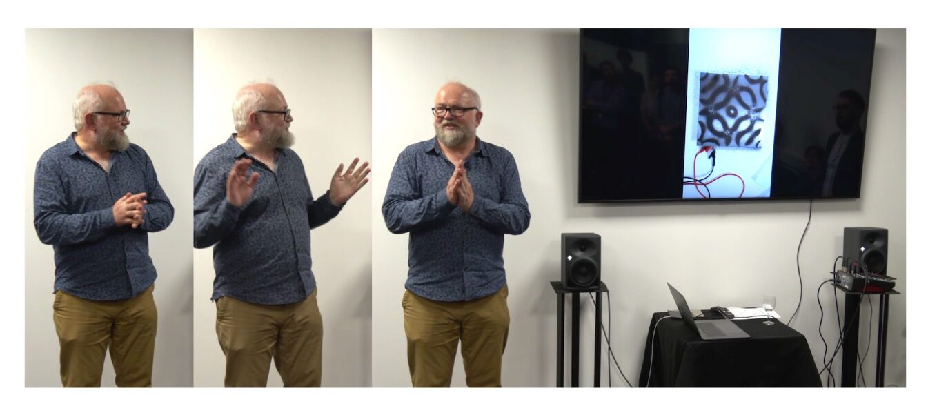 David De Roure giving a presentation