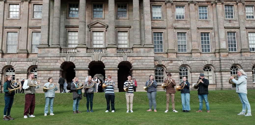 RNCM students at Lyme Park