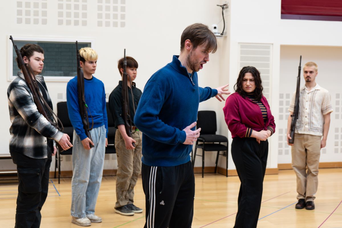 Students rehearsing Owen Wingrave
