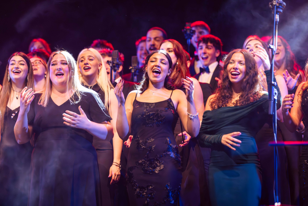 RNCM Gospel Choir performing on-stage